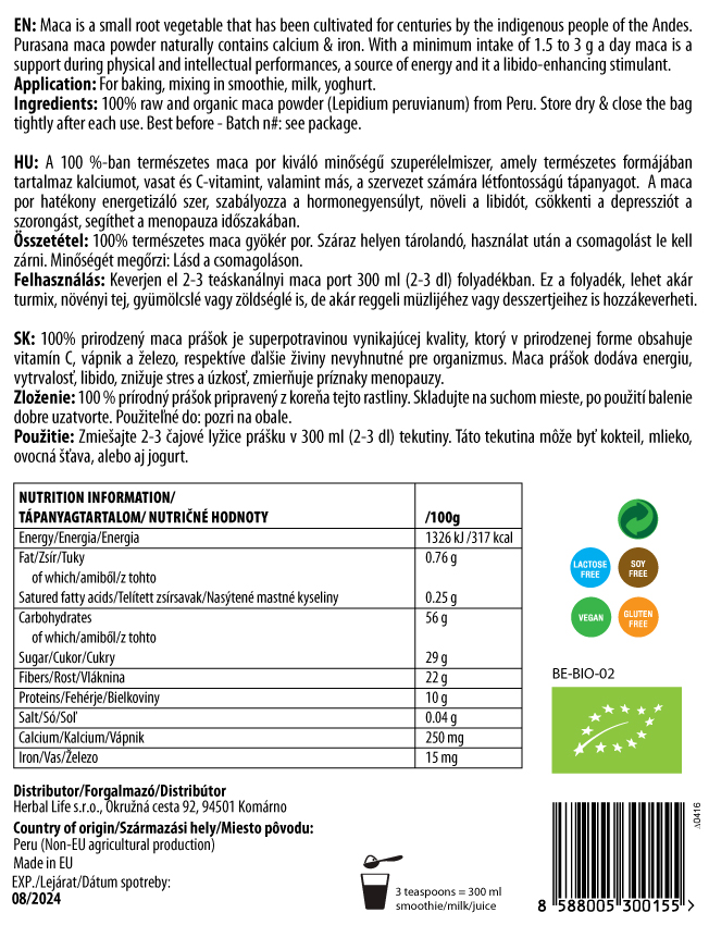 Bio Maca gyökér por - Image 4